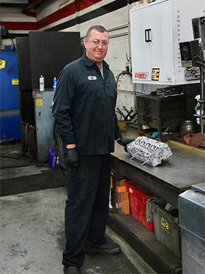 Machine shop employee