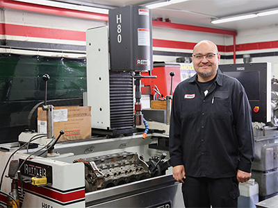 Machine shop employee